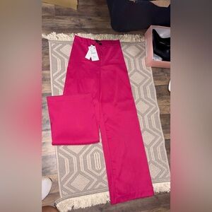 Zara Fuchsia Wide-Leg Pants